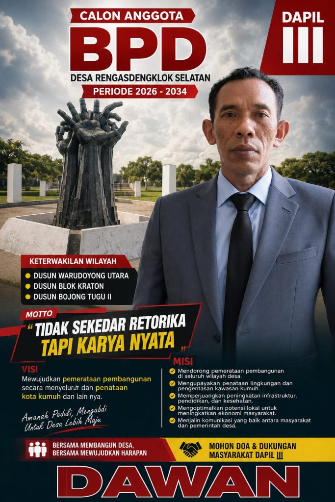 Rekam Jejak Jadi Modal, Petahana Dawan Kembali Maju pada Pemilihan BPD Desa Rengasdengklok Selatan 