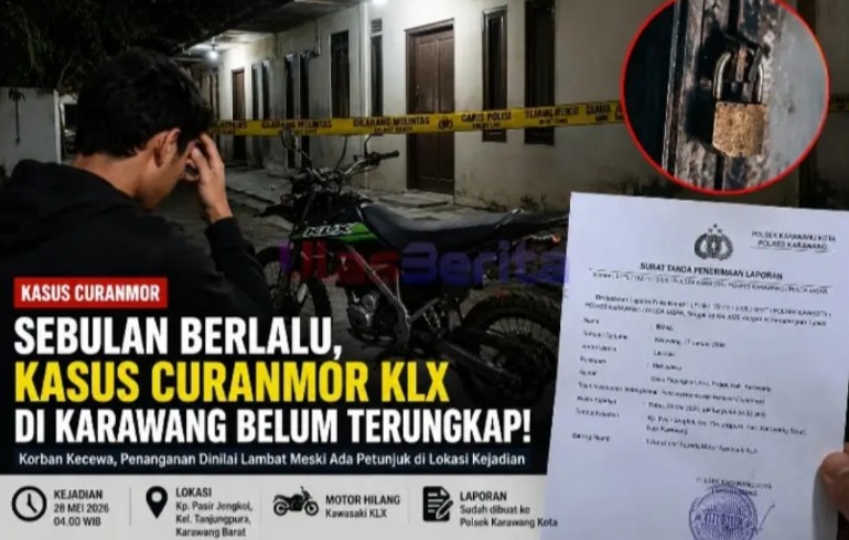 Laporan Curanmor Lebih dari Sebulan Belum Ada Kepastian, Korban Pertanyakan Respons Penanganan Polsek Karawang Kota