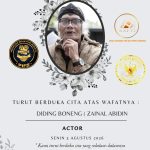 Aktor Senior Diding Boneng Meninggal Dunia, Ardian S. Perkasa: Dunia Perfilman Kehilangan Sosok Berdedikasi