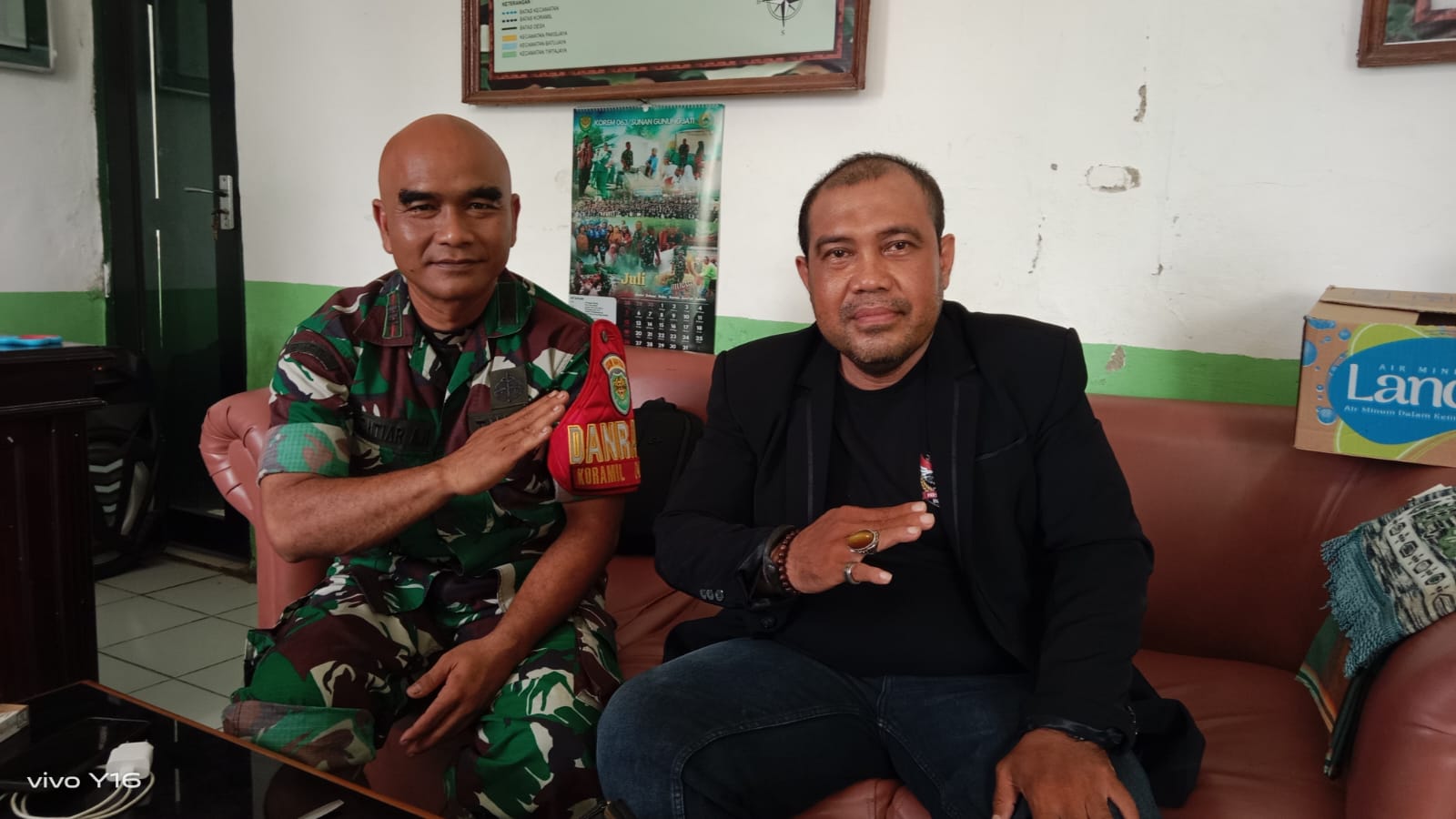 Kunjungan Ketua DPC LSM ELANG MAS Karawang ke Danramil Batujaya, Perkuat Sinergi Jaga Kondusivitas Wilayah