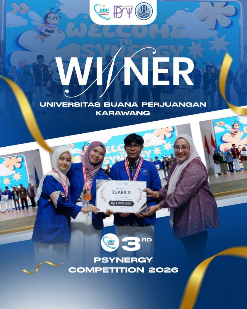 Bukan Sekadar Juara III, Tiga Mahasiswa Psikologi UBP Karawang Buktikan Mampu Bersaing di Level Nasional