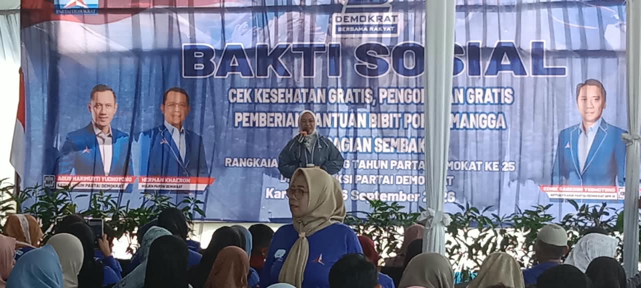 Bakti Sosial Demokrat di Karawang Semarakkan HUT ke-25, Warga Dapat Layanan Kesehatan hingga Sembako