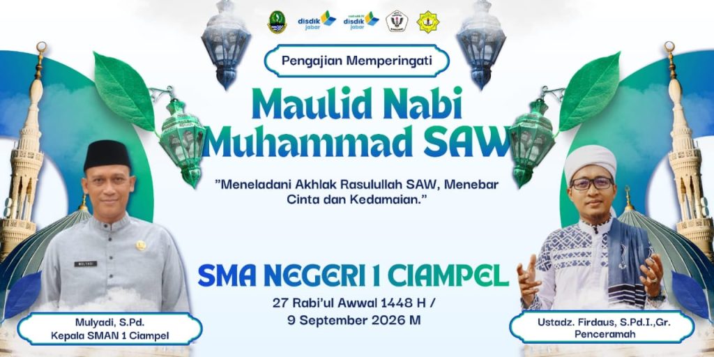 Maulid Nabi di SMAN 1 Ciampel: Tanamkan Keteladanan Rasulullah kepada Generasi Muda