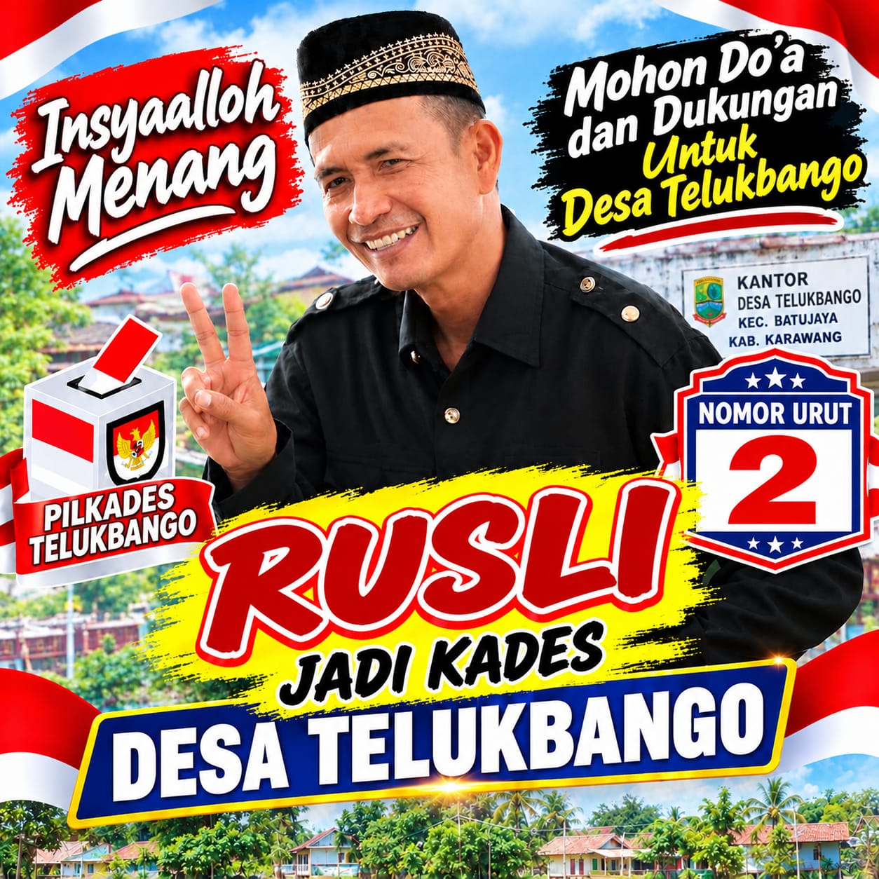 Calon Kades Telukbango Bang Rusli DS Paparkan Komitmen Pembangunan dan Pelayanan Masyarakat