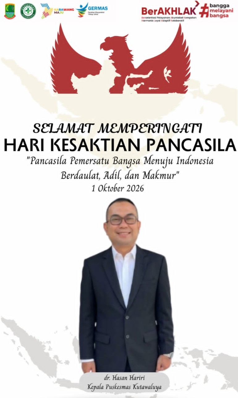 Hari Kesaktian Pancasila 2026, Kepala Puskesmas Kutawaluya Sampaikan Pesan Persatuan dan Pengabdian
